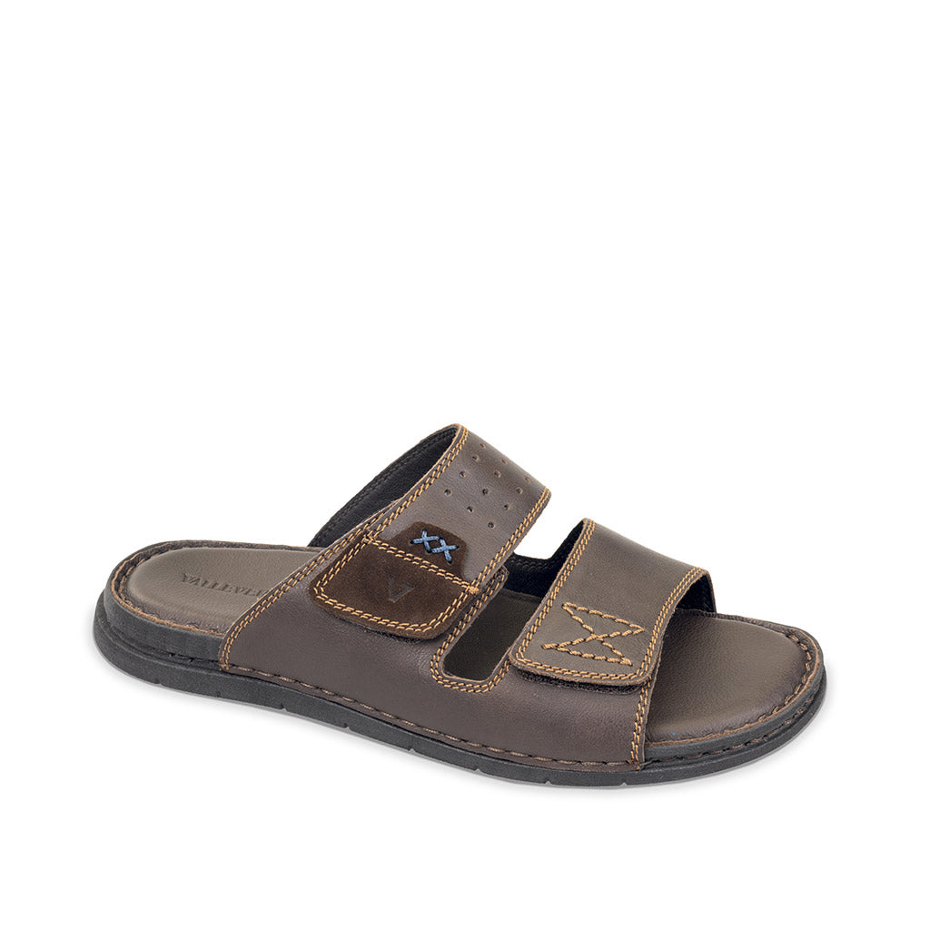 Valleverde Ciabatte Basse da Uomo – Marrone