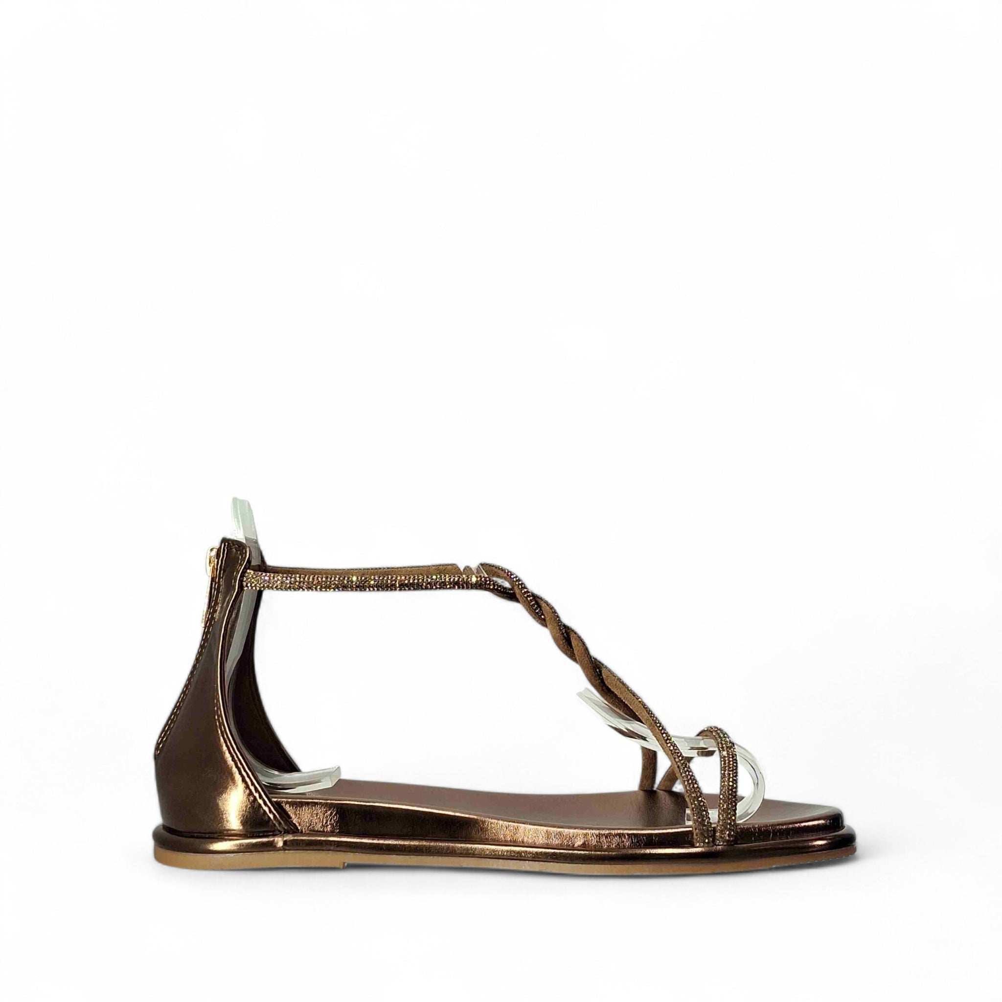 Kammi Bianca Sandali bassi da Donna – 2334 BRONZO