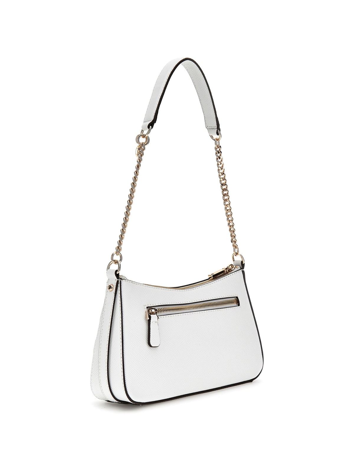 Guess Shopping Strutturate Bramina Top Zip Shoulder da Donna – Bianco