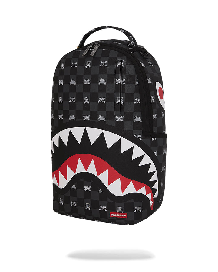 Sprayground Gray Peeking Character Zaini Streetwear da Unisex – 910B8872NSZ