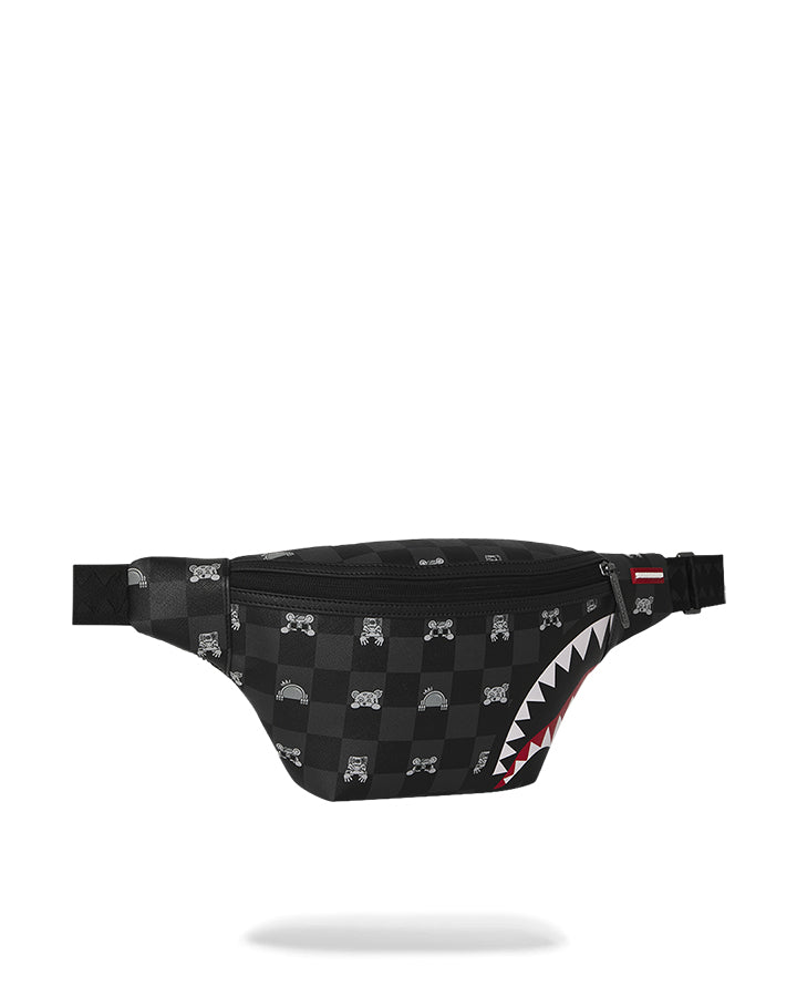 Sprayground Gray Peeking Character Marsupi da Uomo – Nero - 910B8912NSZ