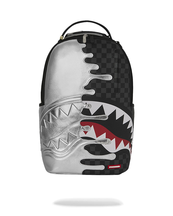 Sprayground Silver Side Drip Backpack Zaini Streetwear da Uomo – Nero - 910B8940NSZ