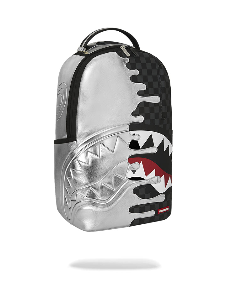 Sprayground Silver Side Drip Backpack Zaini Streetwear da Uomo – Nero - 910B8940NSZ
