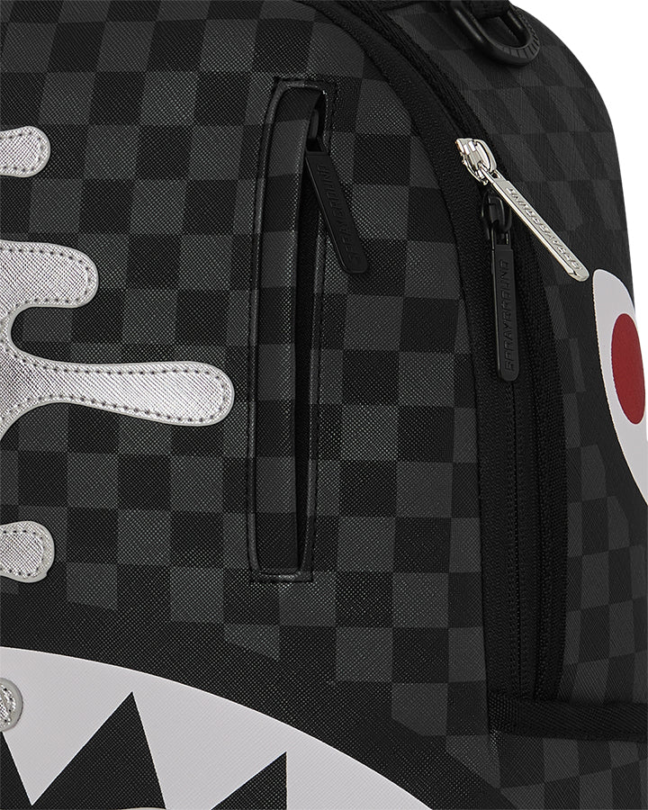 Sprayground Silver Side Drip Backpack Zaini Streetwear da Uomo – Nero - 910B8940NSZ