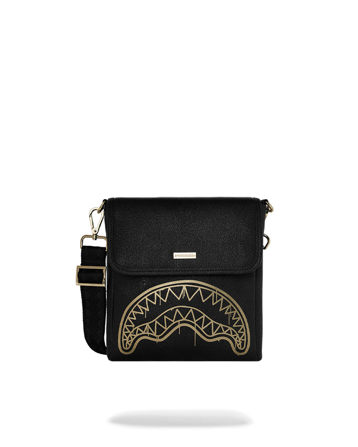Sprayground That Gold Drap Messenger Marsupi da Uomo – Nero - 910B8975NSZ
