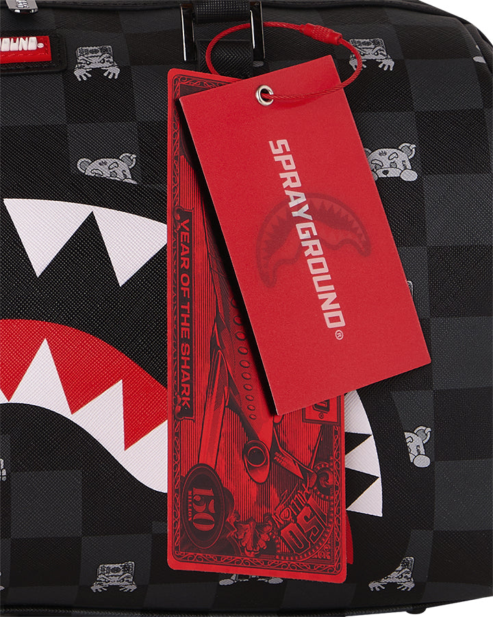 Sprayground Gray Peeking Character Spalla media da Uomo – Nero - 910D8911NSZ