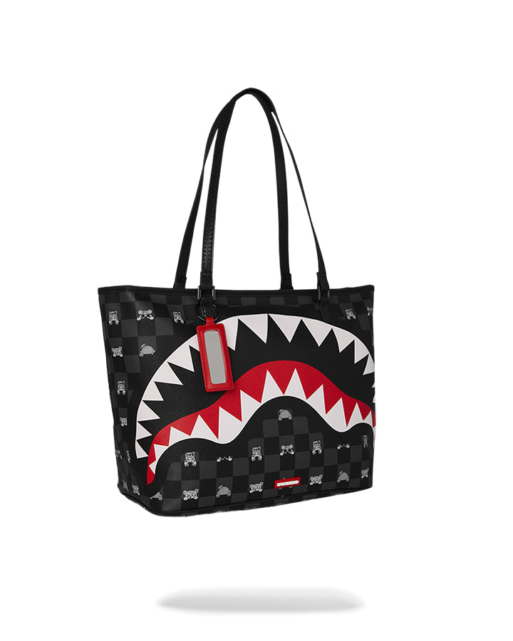 Sprayground Gray Peeking Character Spalla media da Uomo – Nero - 910T8916NSZ