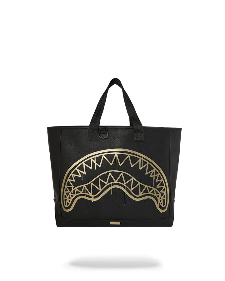 Sprayground That Gold Drip Beach Tote Spalla media da Uomo – Nero - 910T9264NSZ
