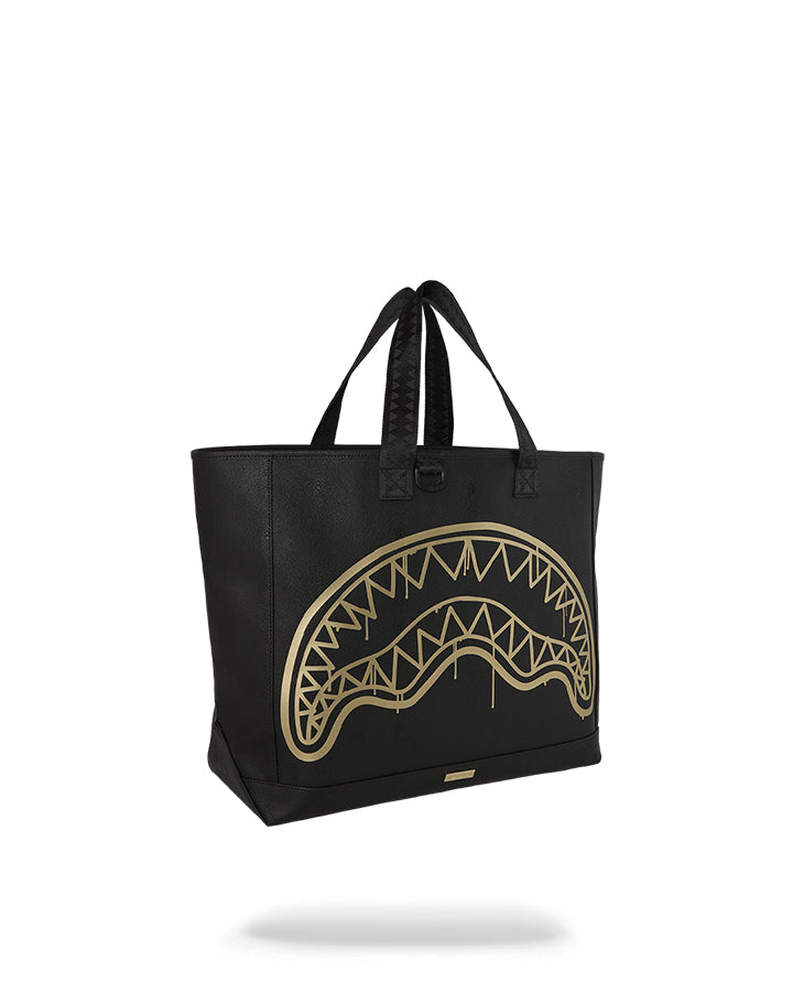 Sprayground That Gold Drip Beach Tote Spalla media da Uomo – Nero - 910T9264NSZ