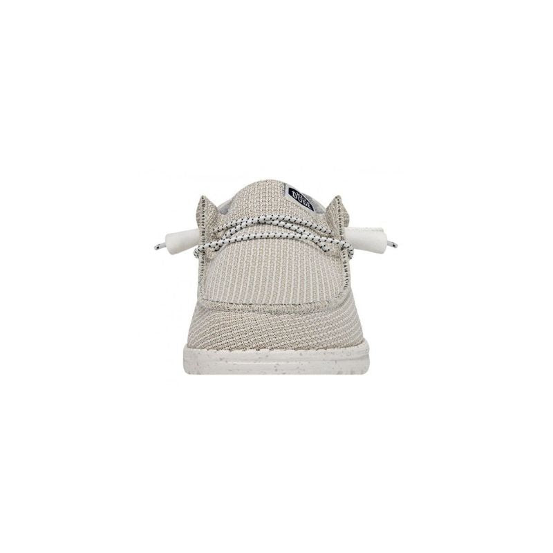 Dude Scarpe Basse Senza Stringhe Wally Sport Mesh da Uomo – Bianco