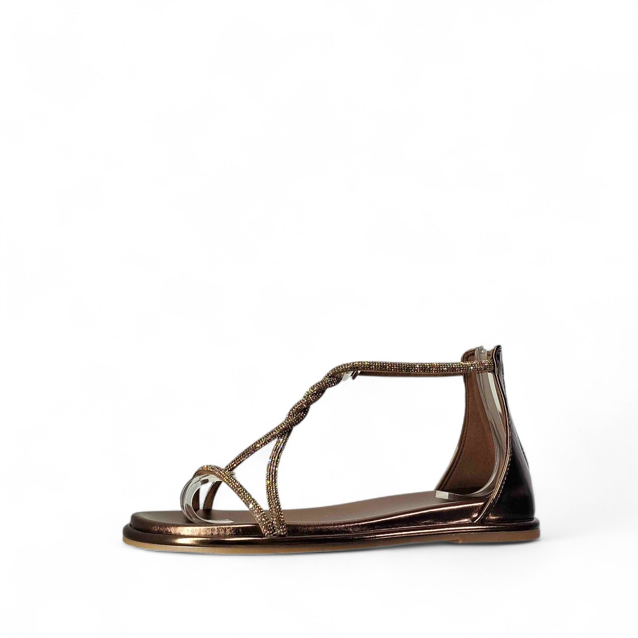 Kammi Bianca Sandali Bassi da Donna – Multicolor - 2334 BRONZO