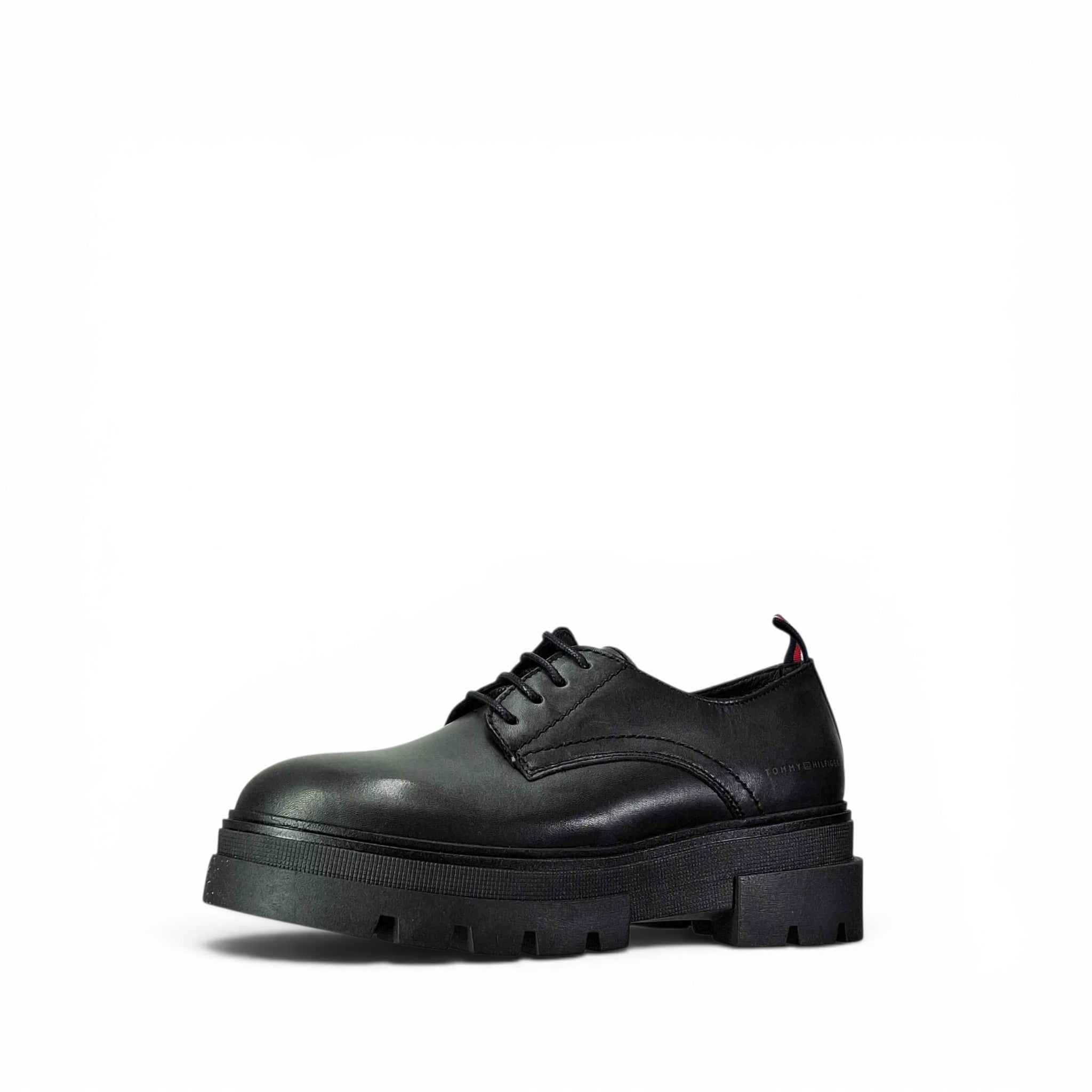 Tommy Hilfiger Leather Lace Up Scarpe Basse Stringate da Donna – FW0FW06780
