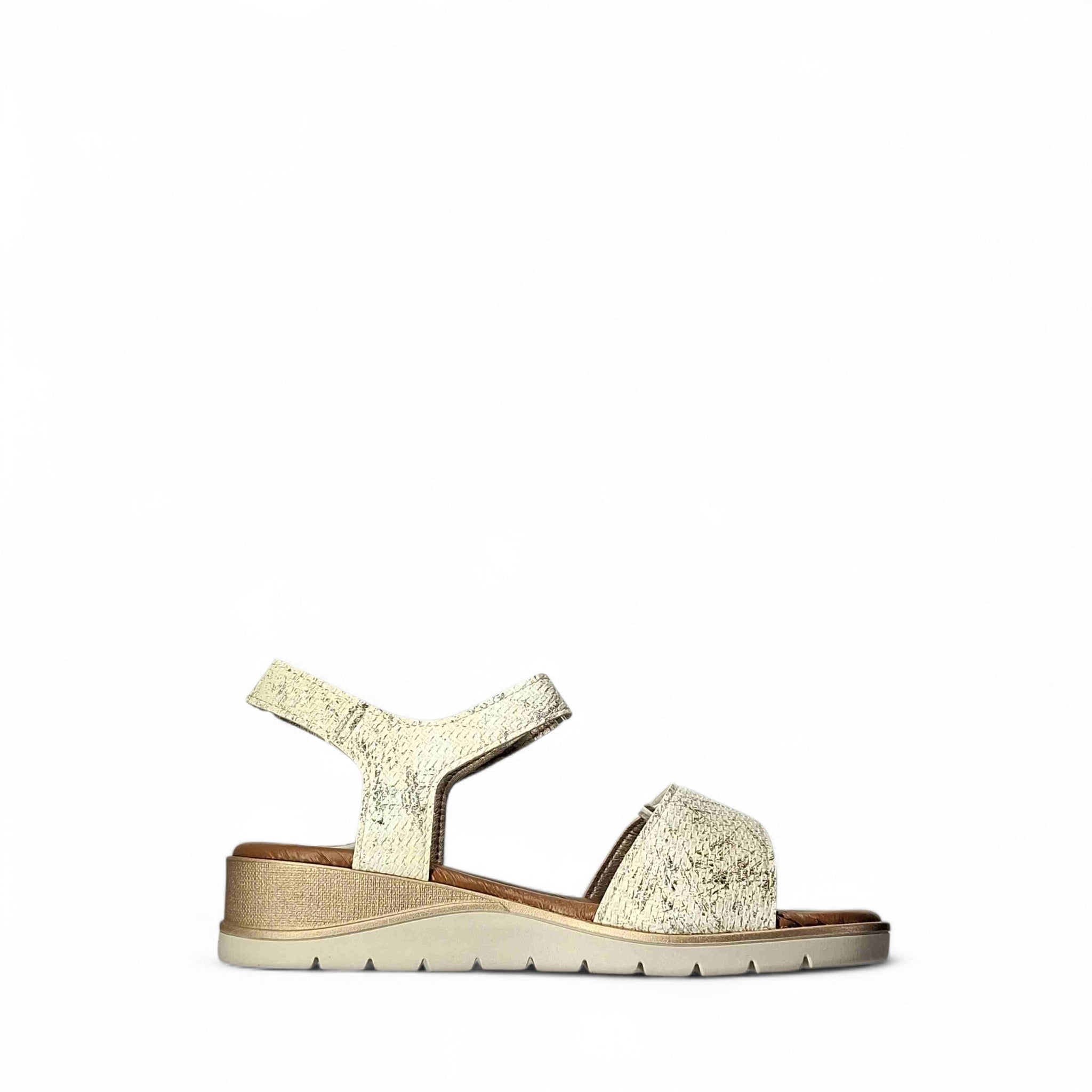 GiuliaLei Sandalo A Zeppa Sandali con Zeppa da Donna – Beige - GL438