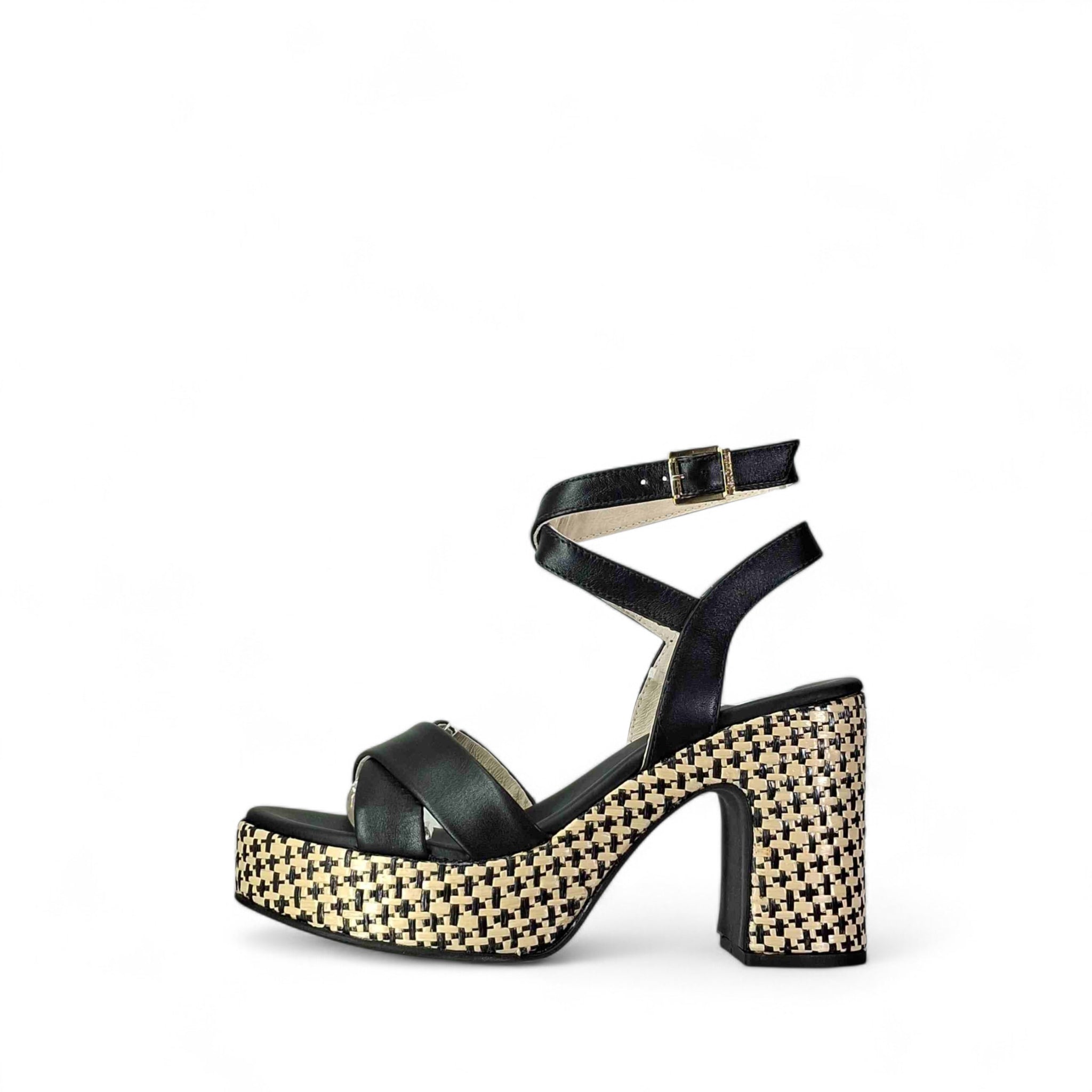 Nero Giardini Giselle Sandali con Tacco da Donna – Nero - E616072 D 100
