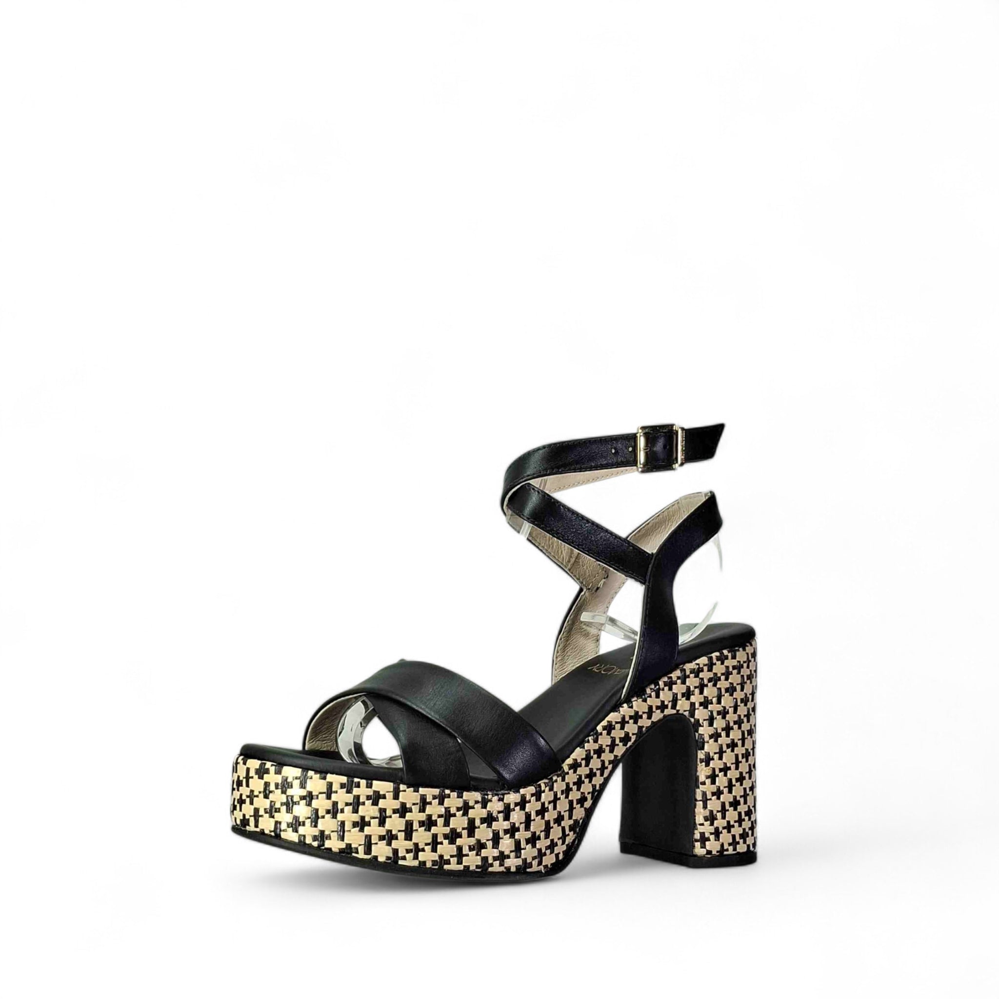 Nero Giardini Giselle Sandali con Tacco da Donna – Nero - E616072 D 100