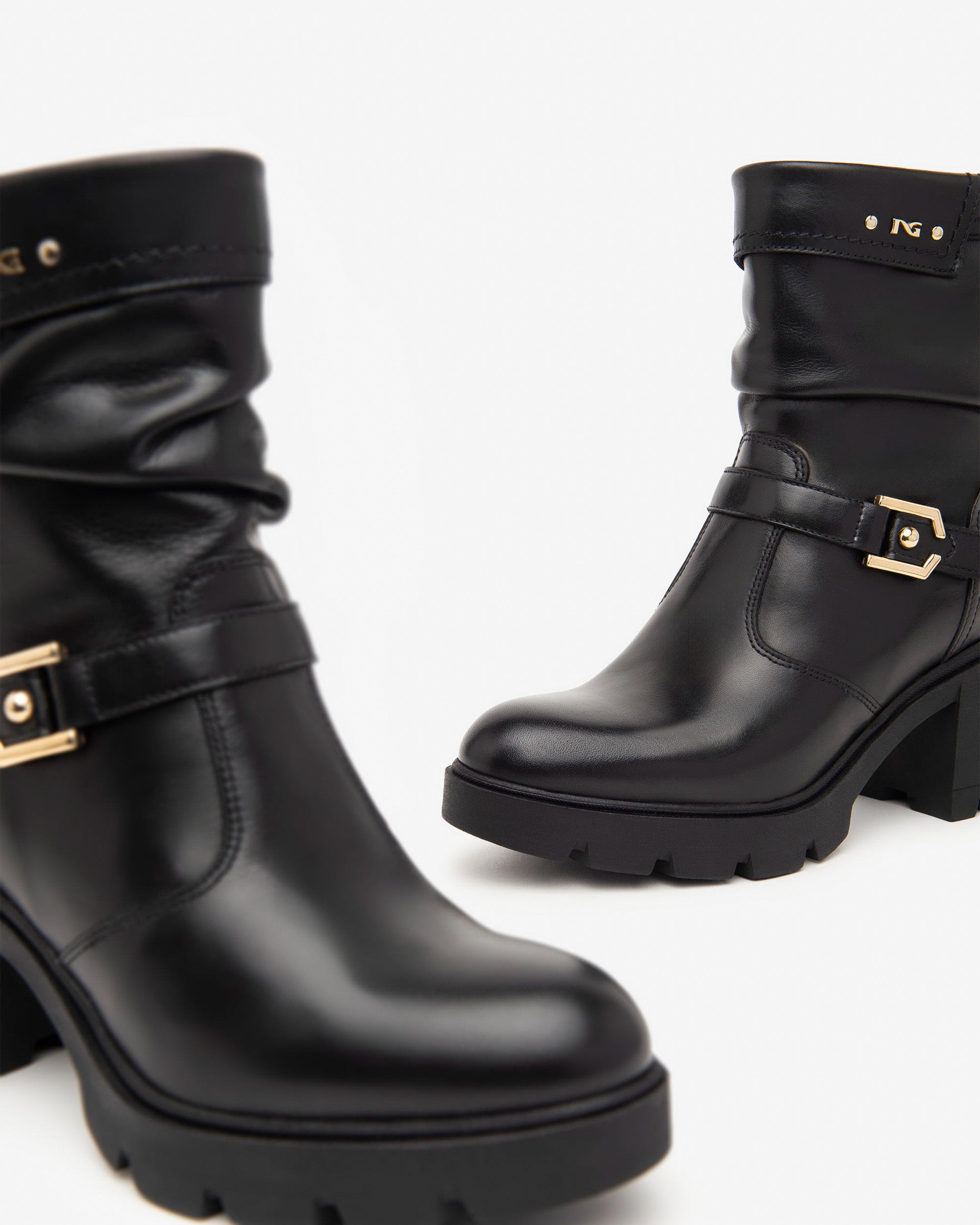 Nero Giardini Stivaletti con Tacco da Donna – Nero