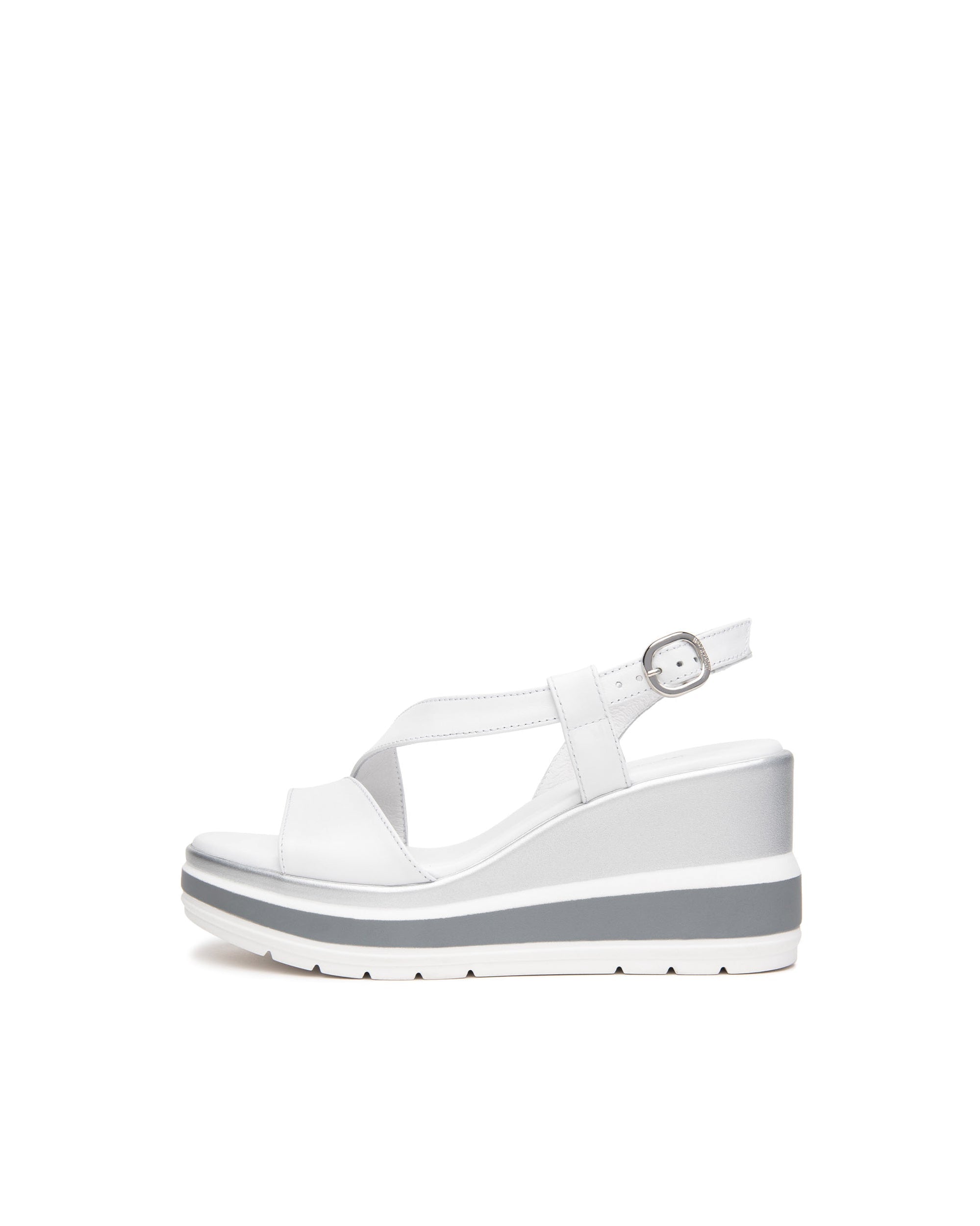 Nero Giardini Sandali con Zeppa da Donna – Bianco - E513520D 707