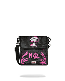Sprayground Snoopy Pink Stencil Marsupi da Uomo – Nero - 910B9000NSZ