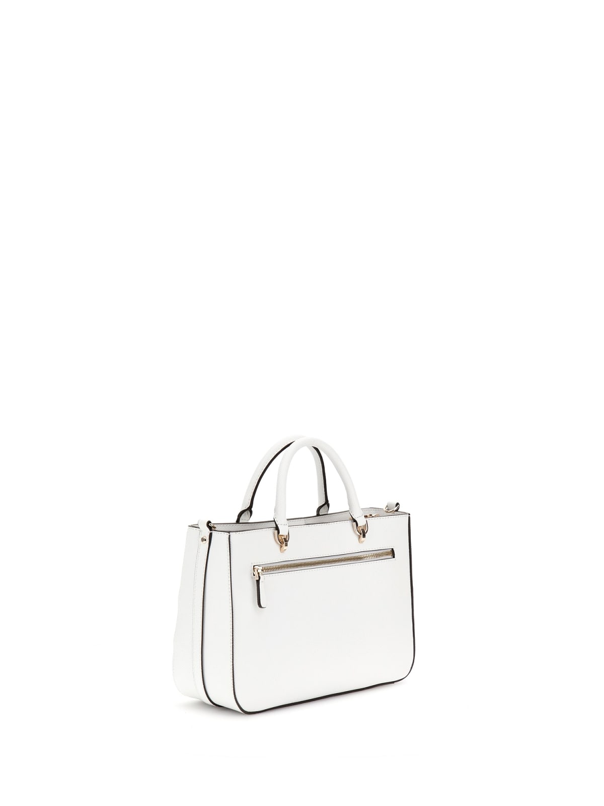 Guess Bramina Girlfriend Satchel Tracolla Media da Donna – Bianco - HWZG9636060 WH