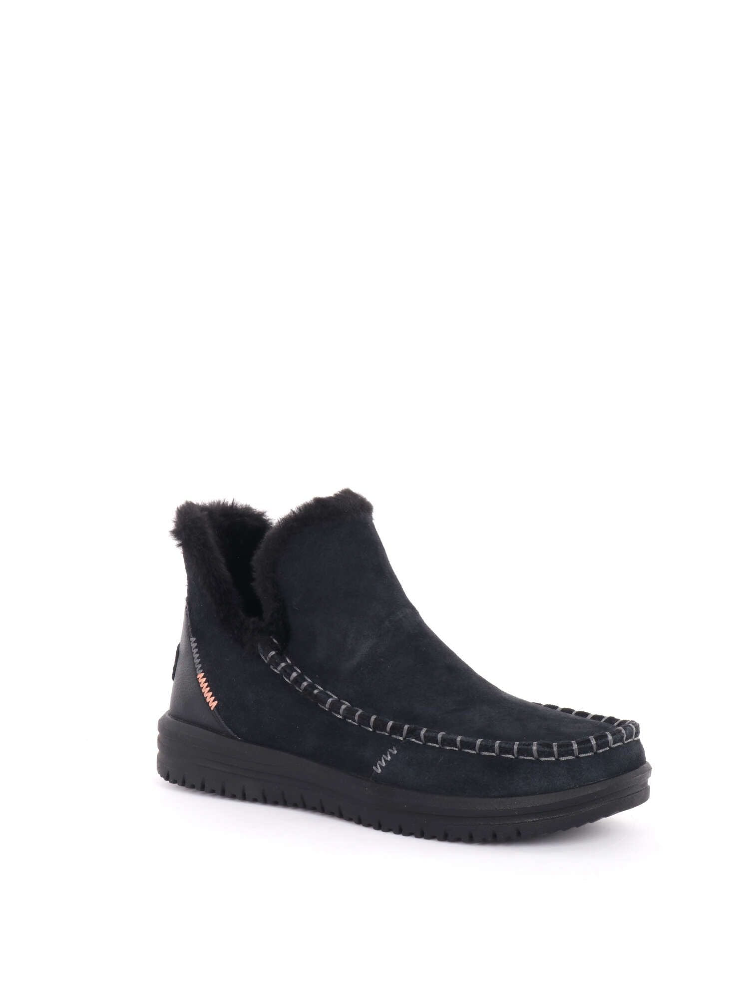 Dude Stivaletti con Pelo Camden Suede da Donna – Nero