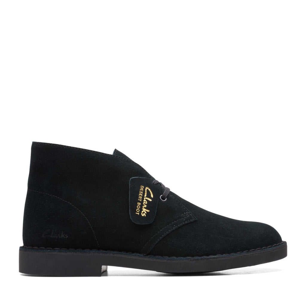 Clarks Stivaletti Stringati Desert Boot da Uomo – Nero