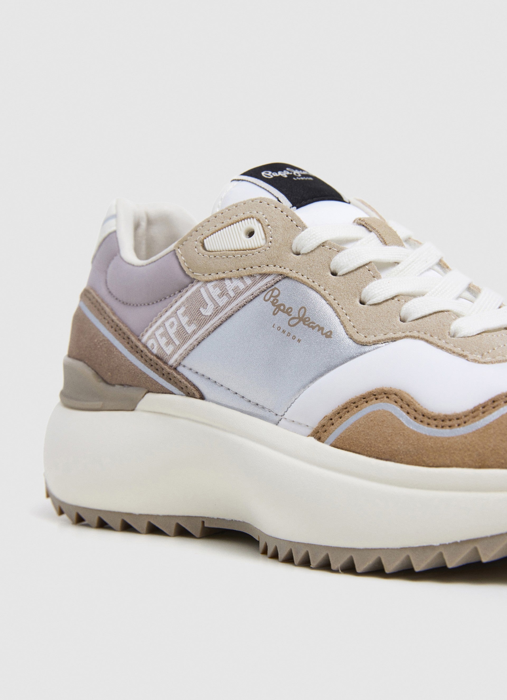Pepe Jeans Kimi Glam Sneakers Basse da Donna – Bianco - PLS60042 836
