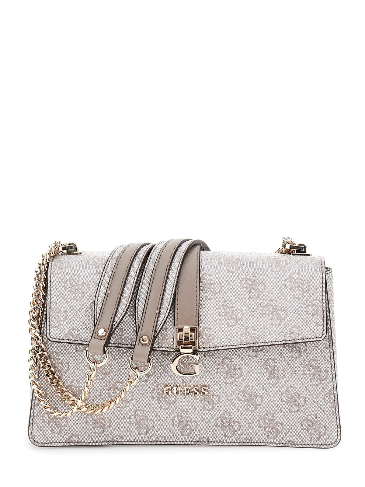 Guess Shopping Strutturate Zamira Luxury Satchel da Donna – Beige