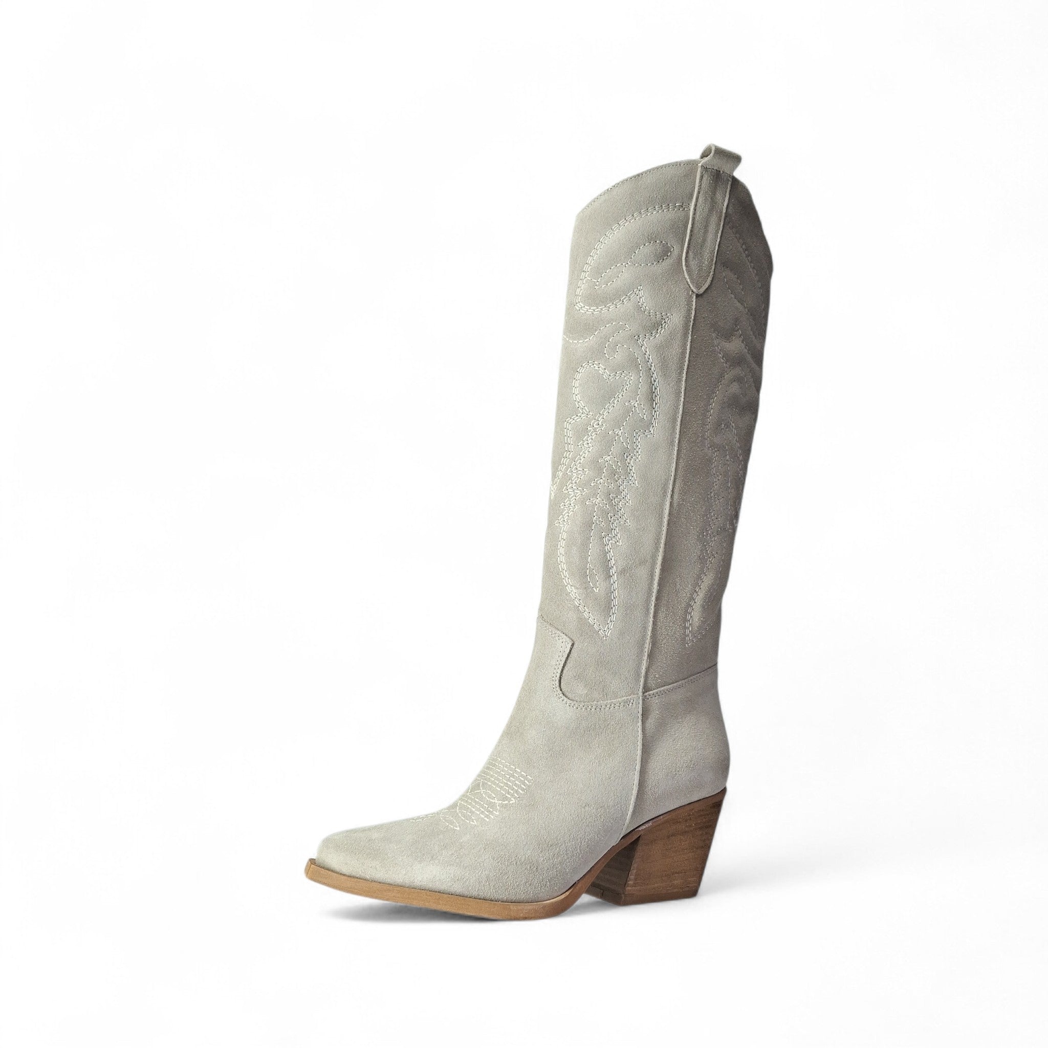 Kammi Telma Stivali Texani da Donna – Beige - TEX902RN