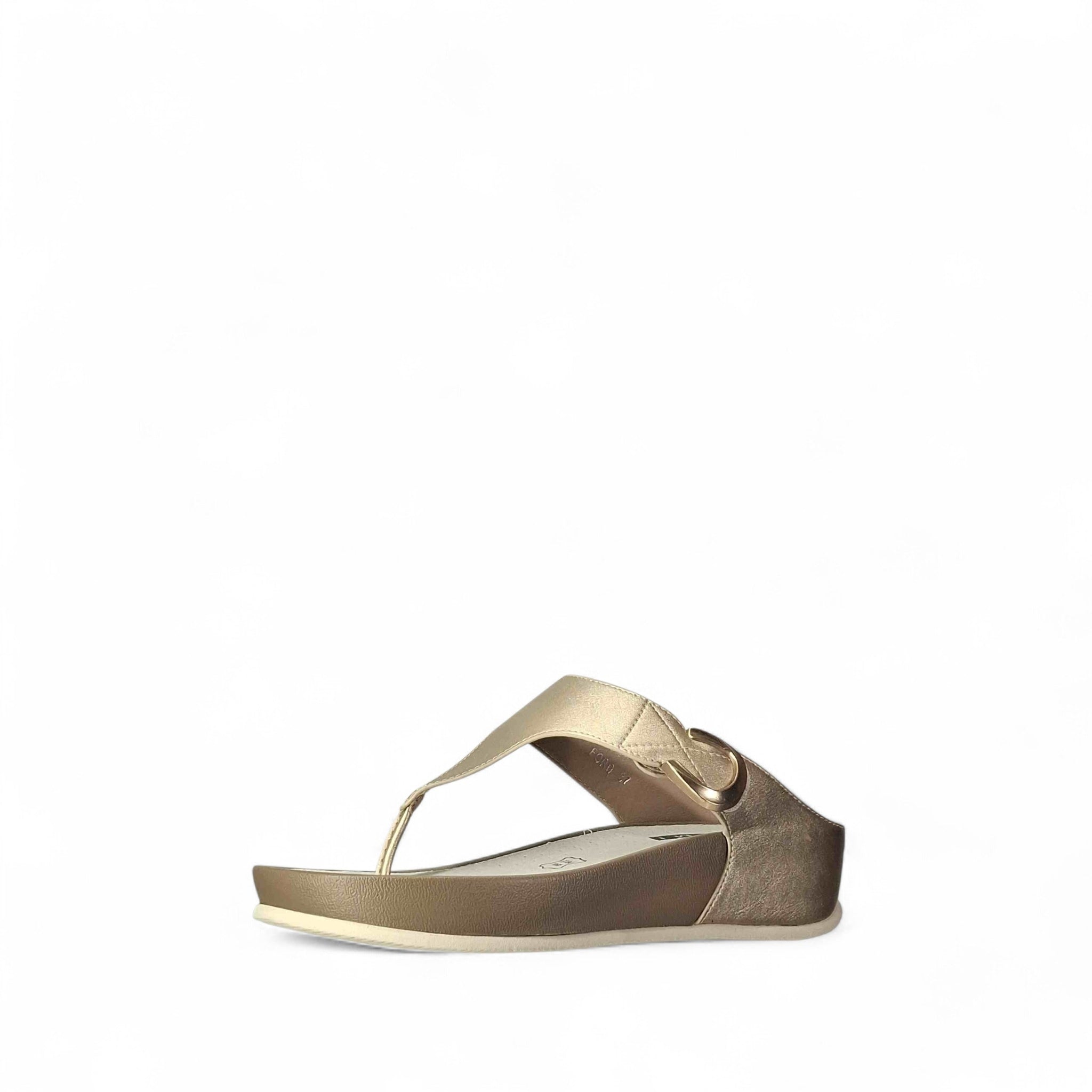Kammi Veronica Infradito in Pelle da Donna – Oro - FORD_02