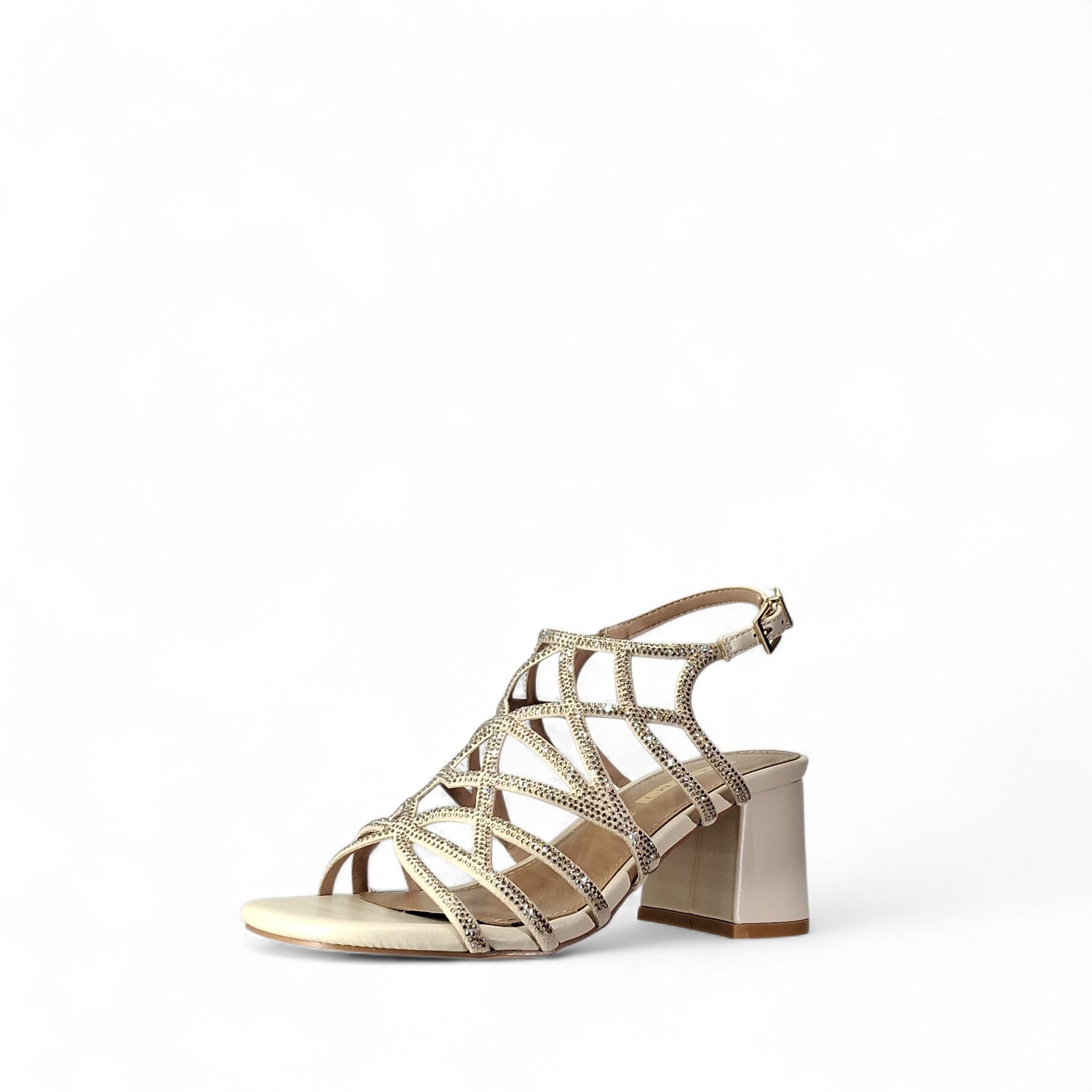 Kammi Clara Sandali con Tacco da Donna – Beige - 2504