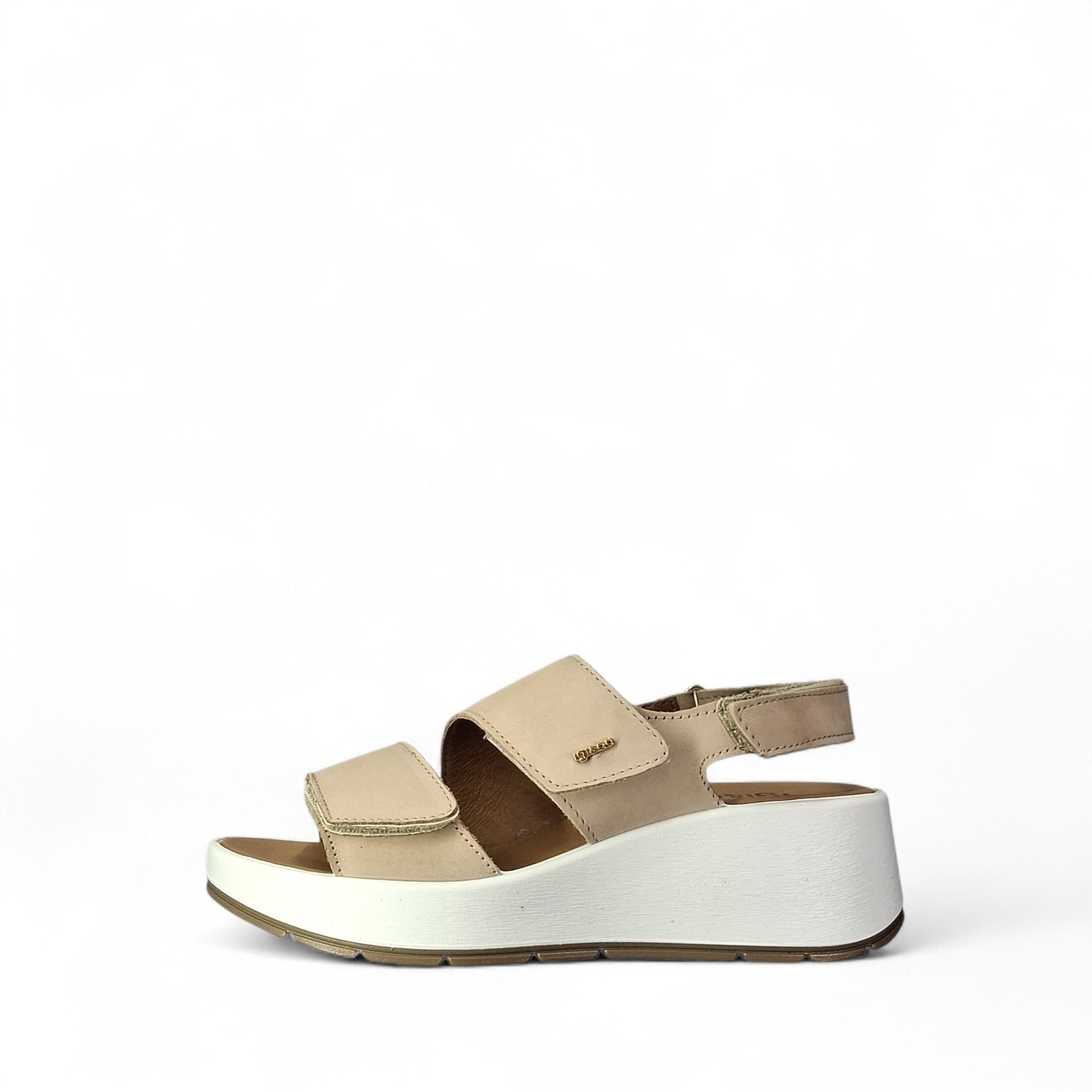 Igi&Co Giulia Sandali con Zeppa da Donna – Beige - 1163322