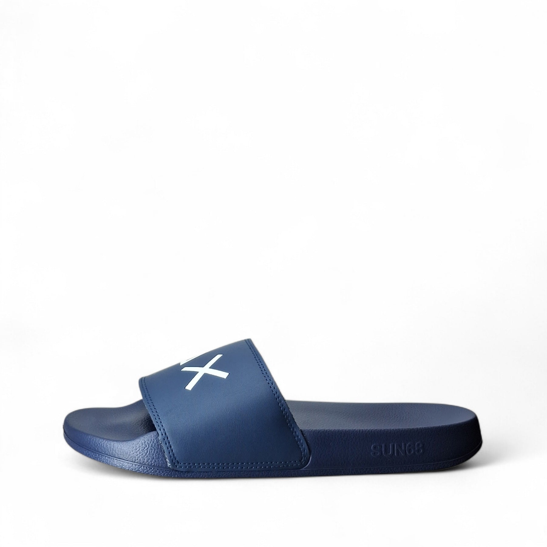 Sun68 Slippers logo Ciabatte in gomma da Uomo – BX36110 NAVY BLUE