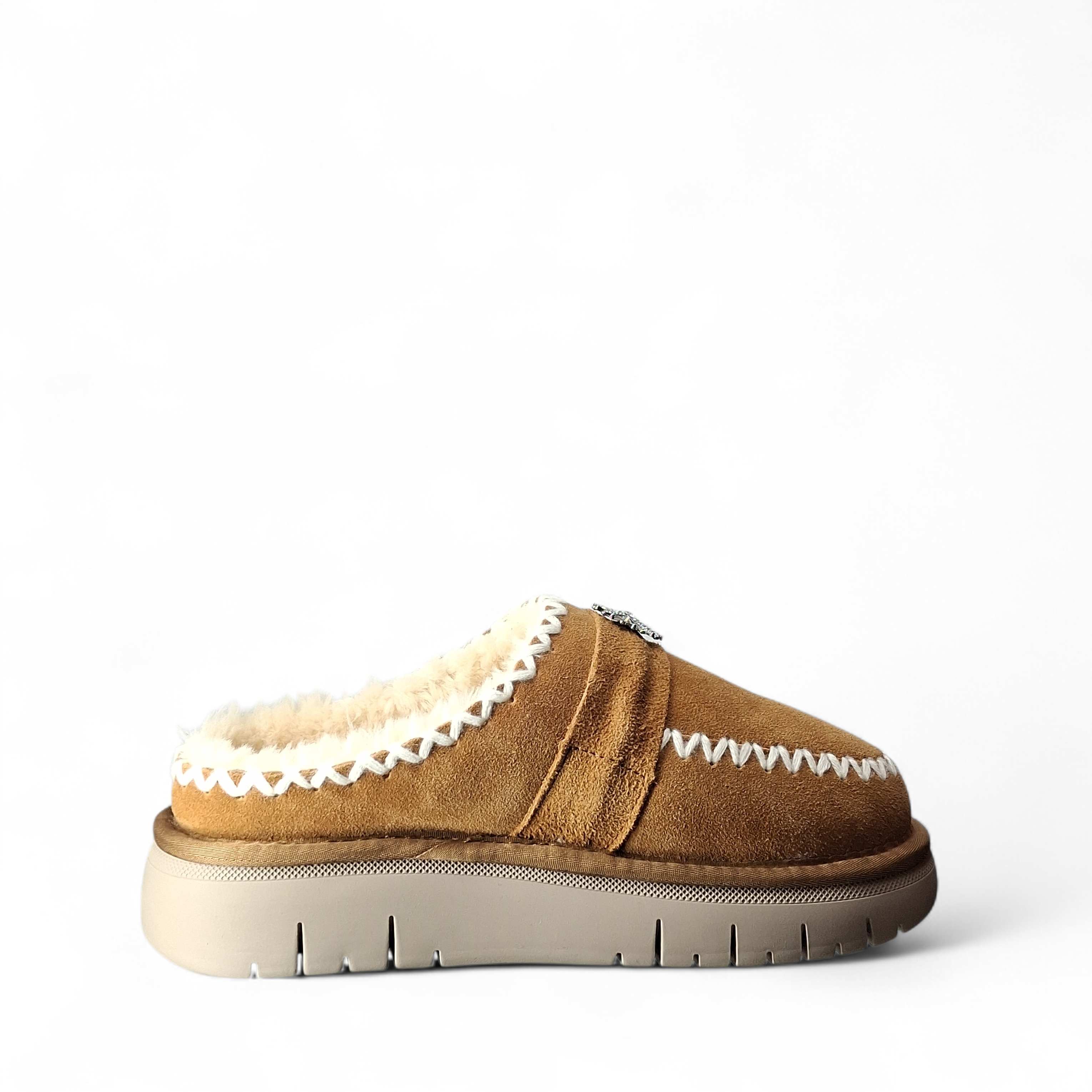 Grunland Pantofole Chiuse Ci da Donna – Cuoio