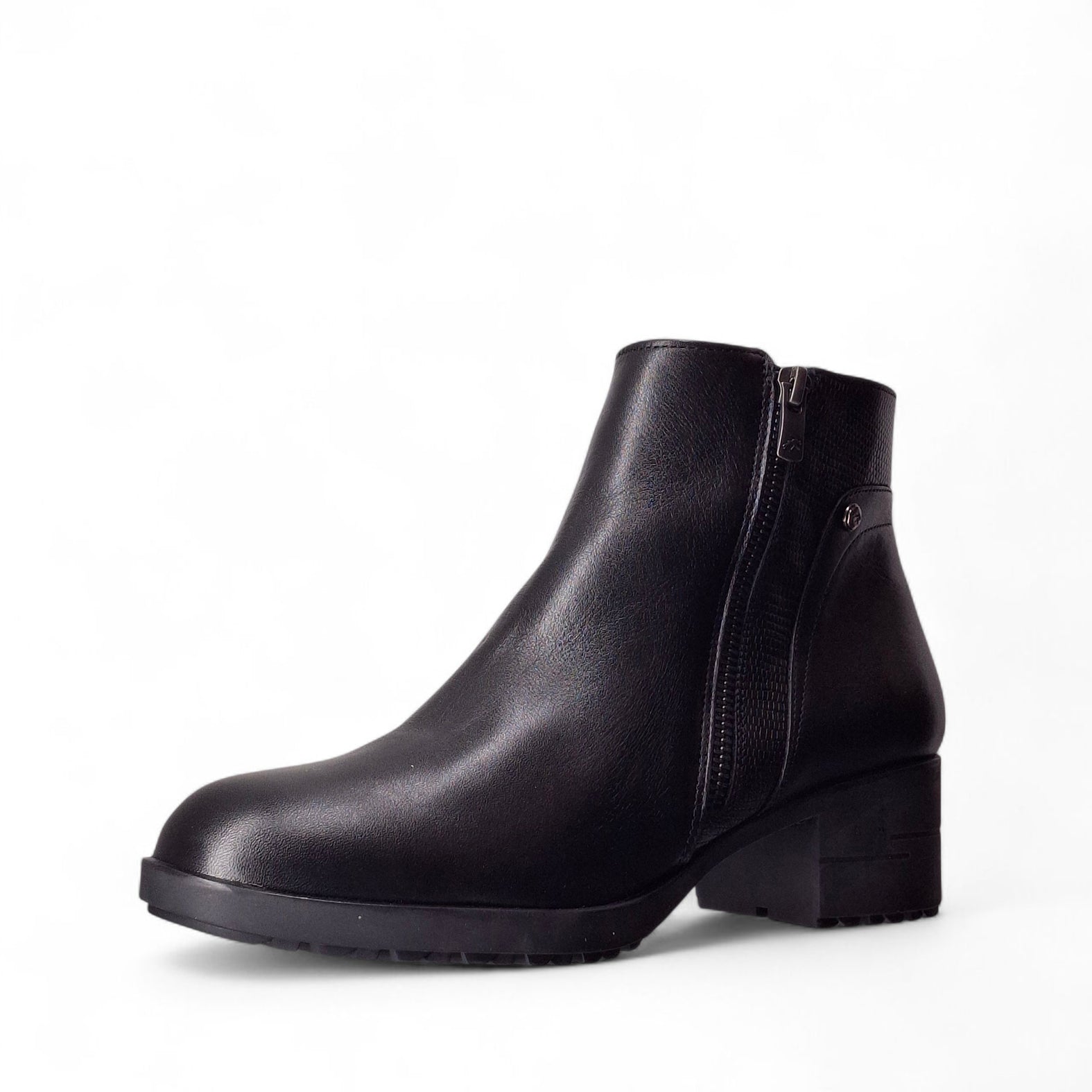 fluchos Stivaletti con Tacco da Donna – Nero