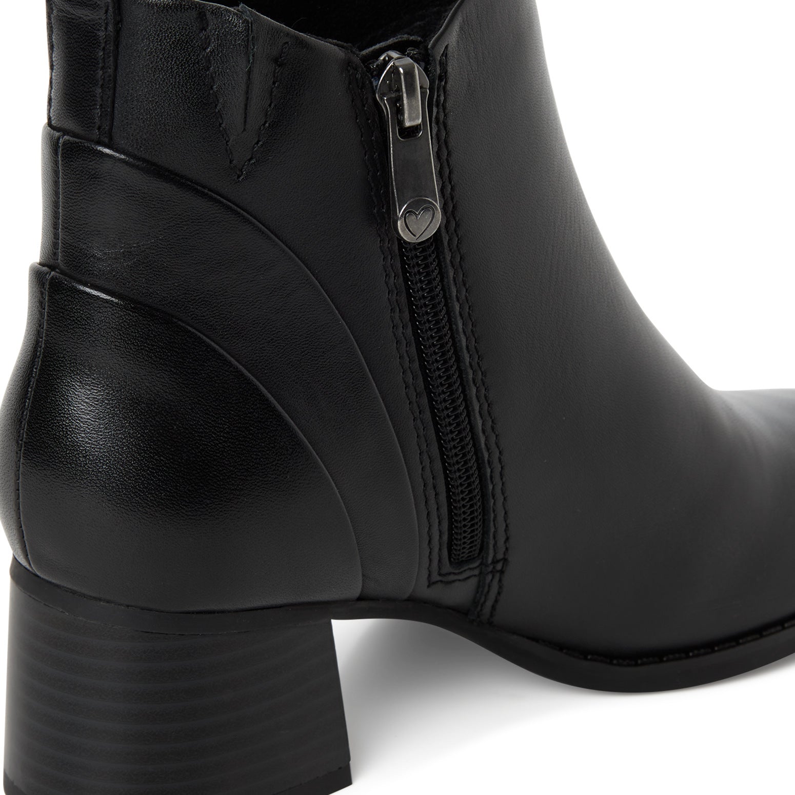 Marco Tozzi Stivaletti Tondi con Tacco da Donna – Nero - 2-25348-43-001