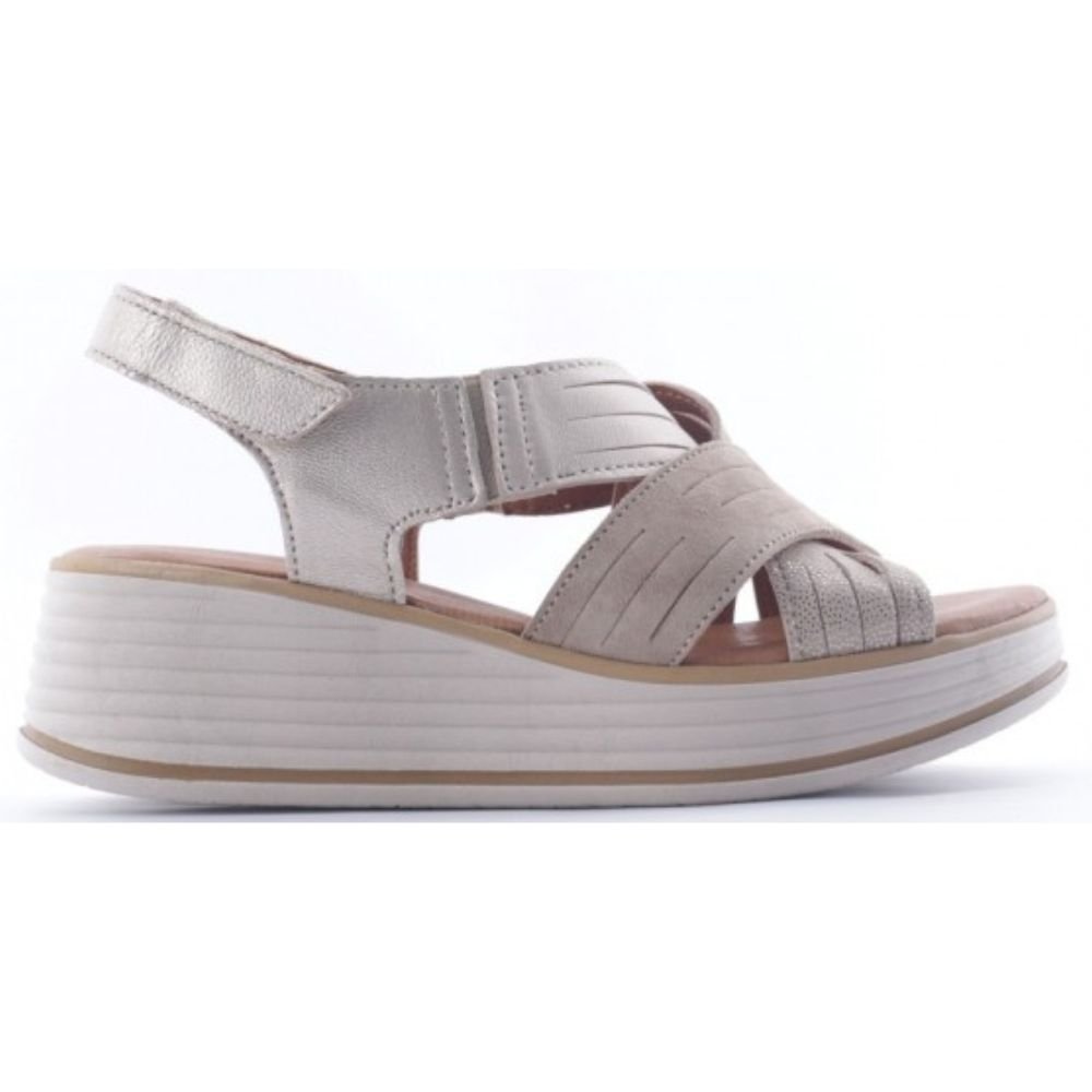 Valleverde Sandali con Zeppa da Donna – Beige