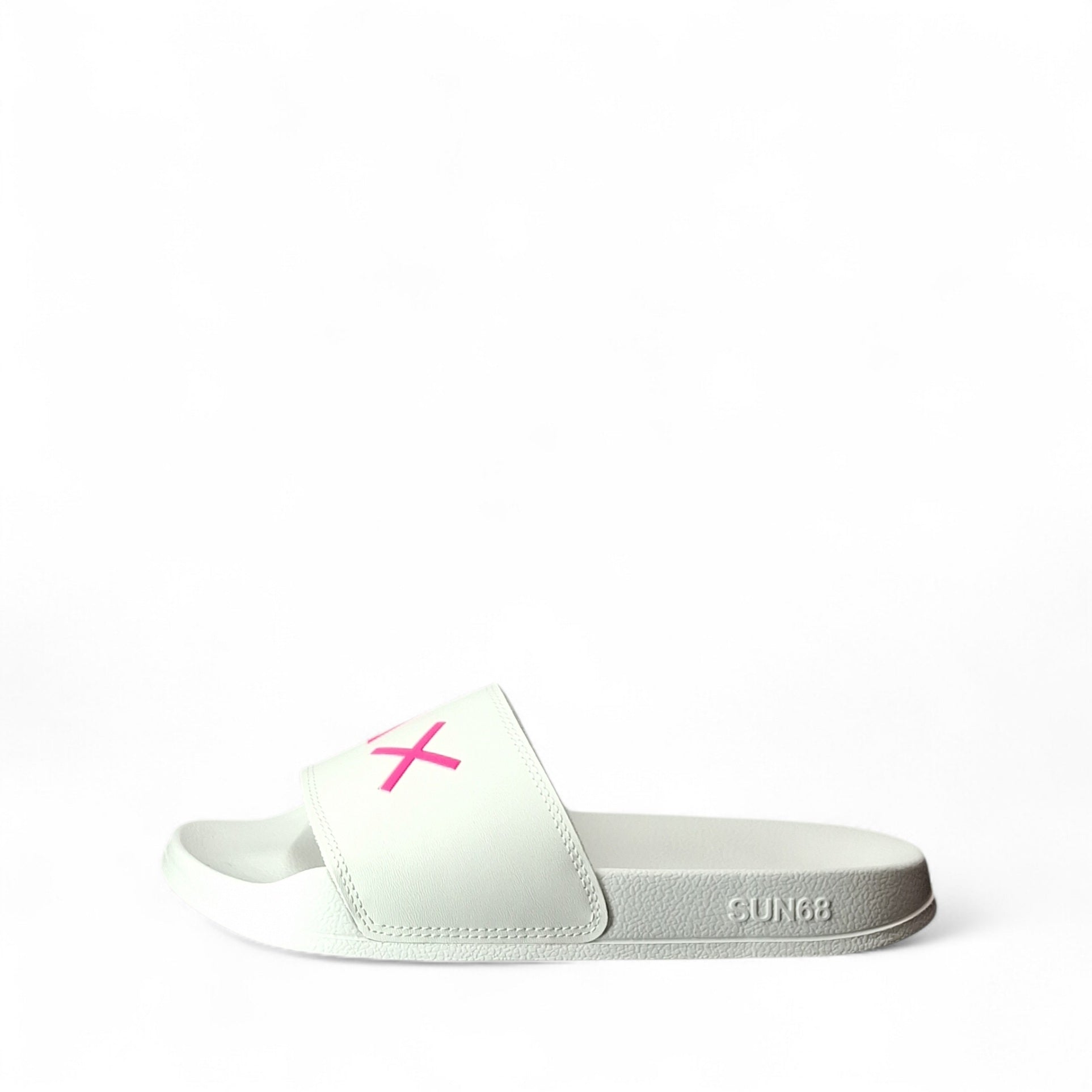 Sun68 Slippers Logo Ciabatte Basse da Donna – Bianco - BX36210 BIANCO