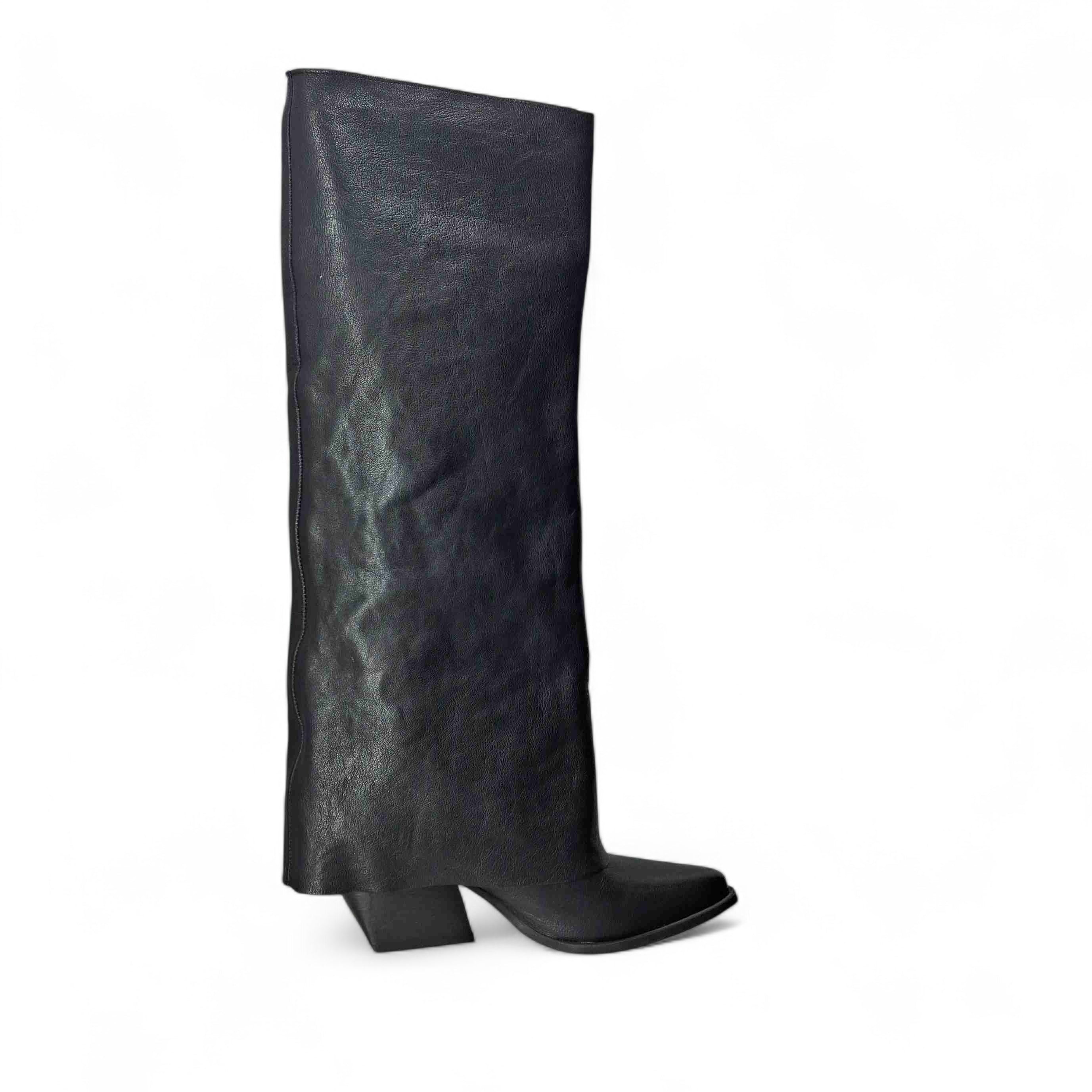 Kammi Stivali Texani Texano da Donna – Nero