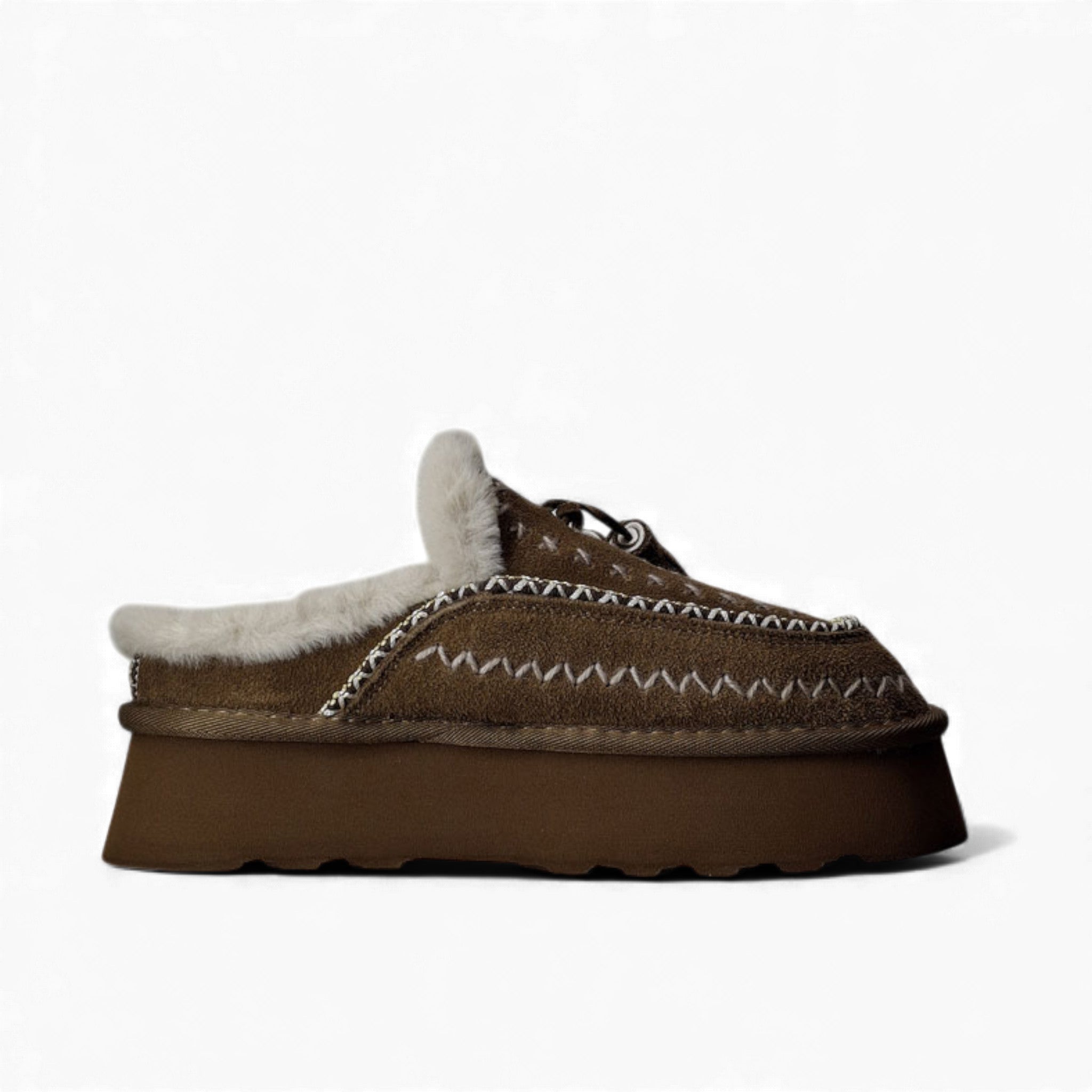 O-Joo Stivaletti con Pelo Gwen Etno Sabot da Donna – Multicolor