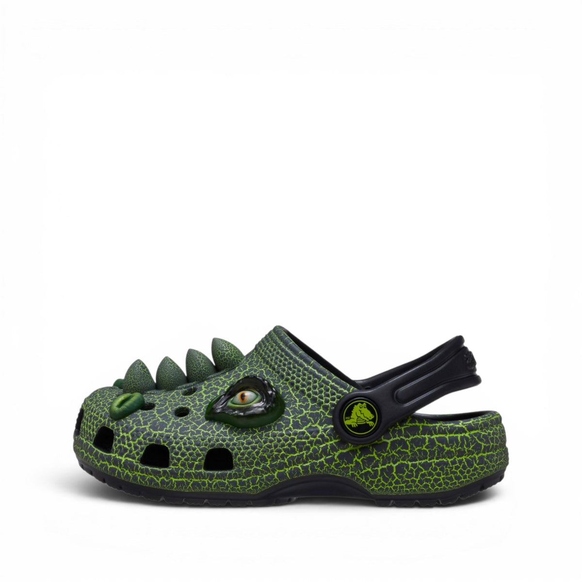 Crocs Classic Iam Scary Dino Clog T Ciabatte In Gomma da Bambino – 211372 BLK