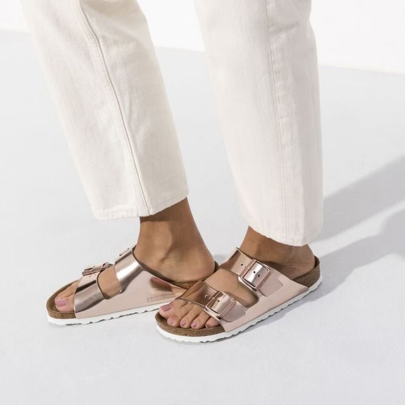 Birkenstock Ciabatte Basse Arizona da Donna – Rame