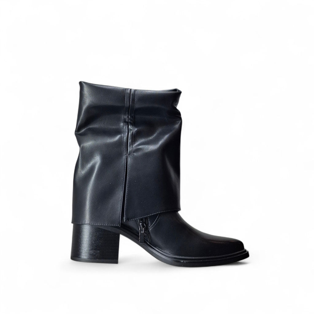 Galia Stivaletti con Tacco Kmq da Donna – Nero