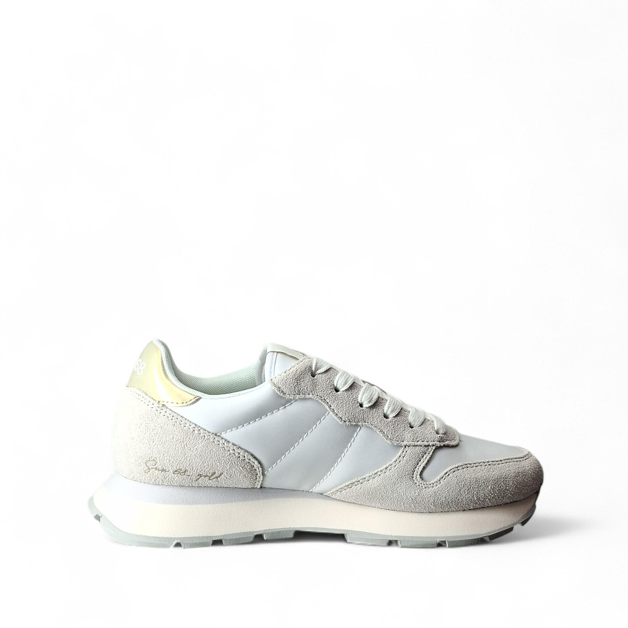 Sun68 Ally Gold Sneakers Basse da Donna – Bianco - BZ36202 BIANCO