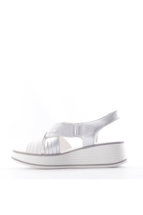 Valleverde Sandali con Zeppa da Donna – Bianco