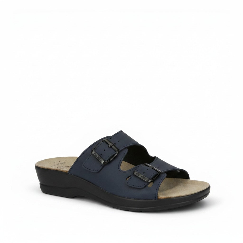 Flyflot Samuel Ciabatte con zeppa da Uomo – 63008NE BLU