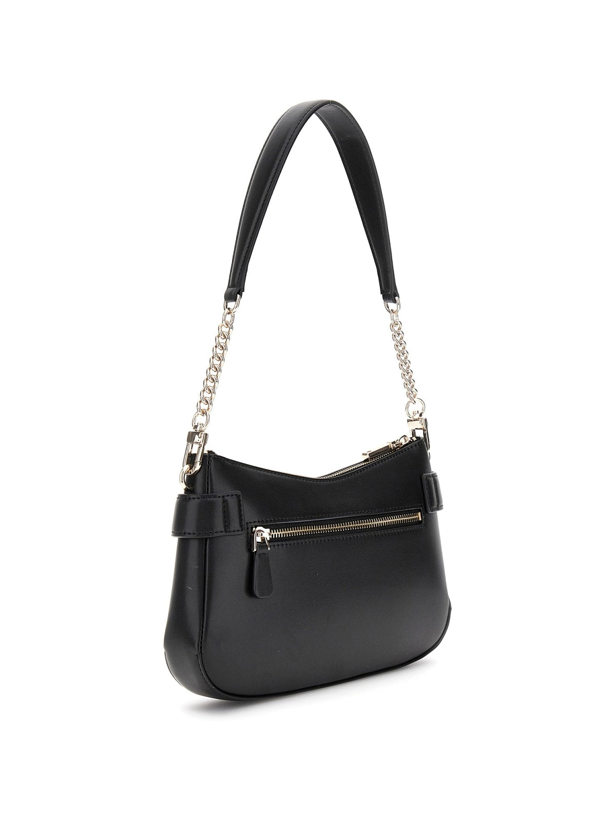 Guess Shopping Strutturate Lorelei Top Zip Shoulder Bag da Donna – Nero