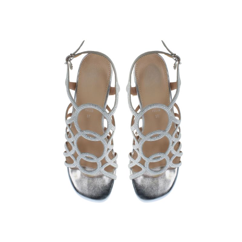 Kammi Sandali con Tacco da Donna – Argento