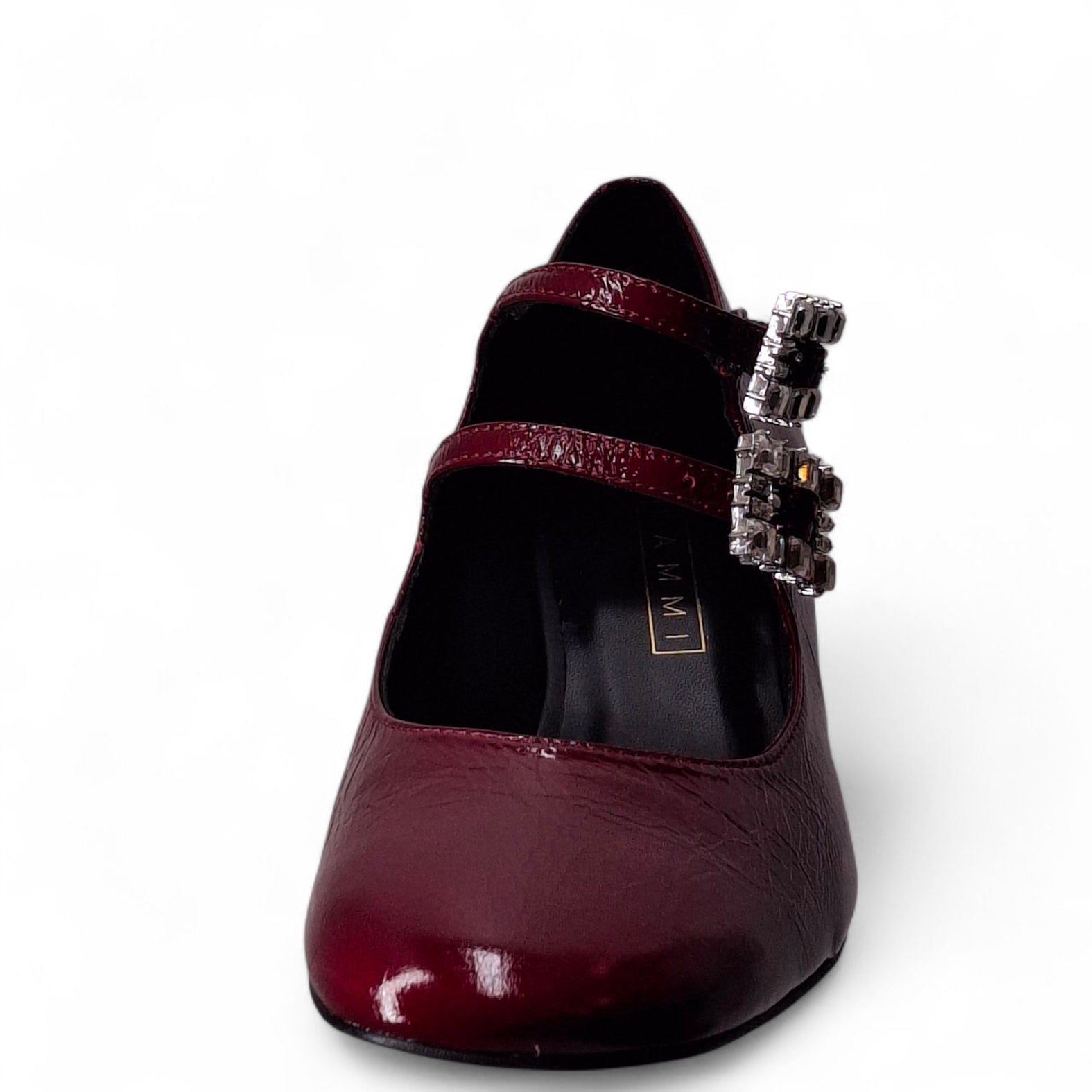 Kammi Decolleté Ballerina Tacco Gioiello da Donna – Grigio