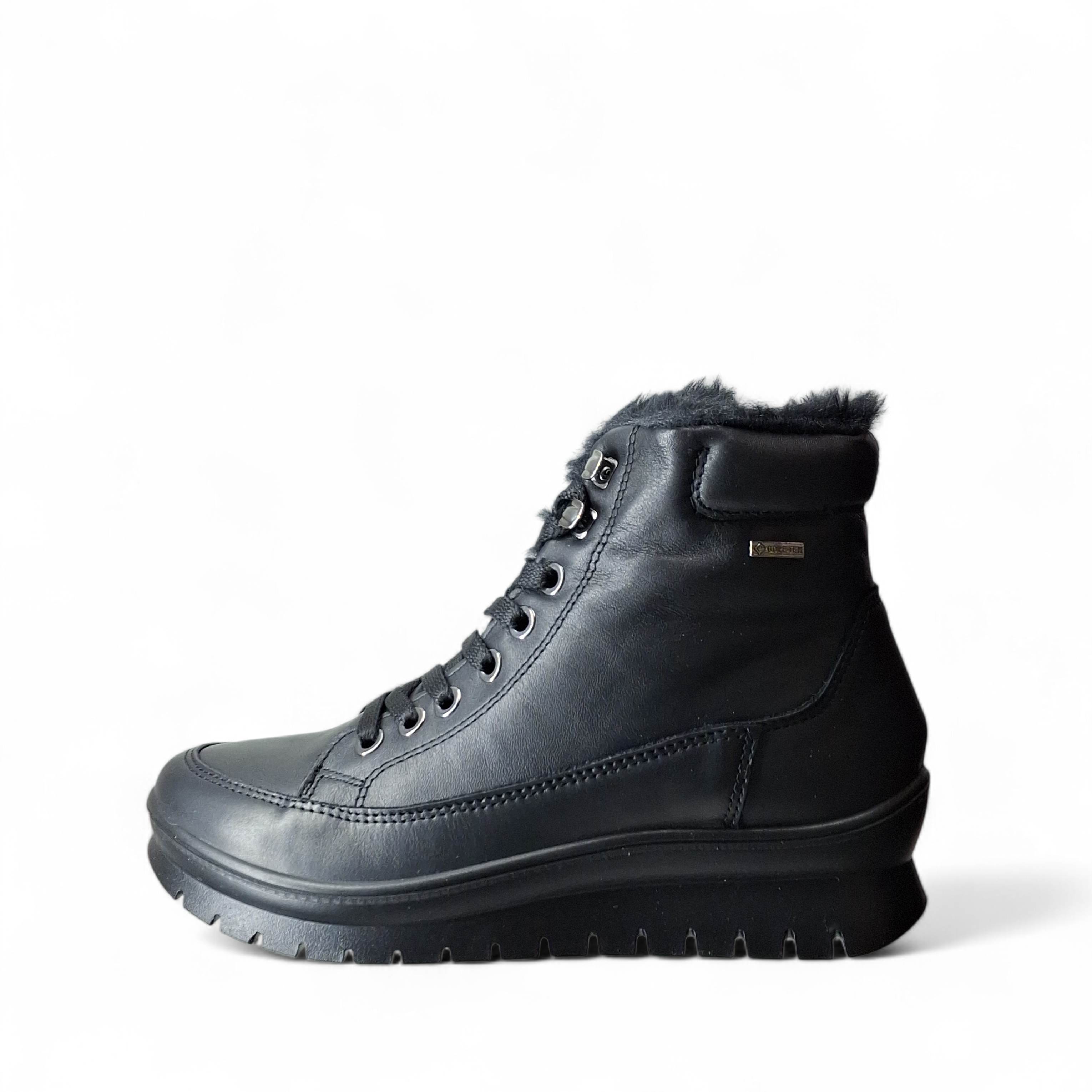 Igi&Co Stivaletti Stringati Donna Kia Gtx da Donna – Nero