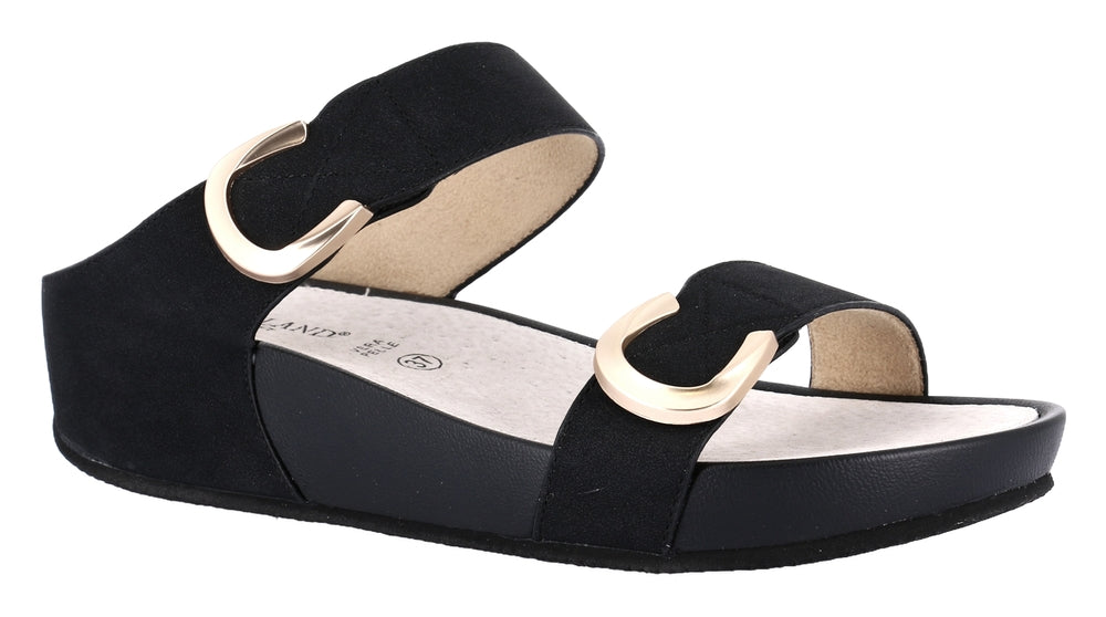 Grunland Ciabatte con Zeppa Ci da Donna – Nero